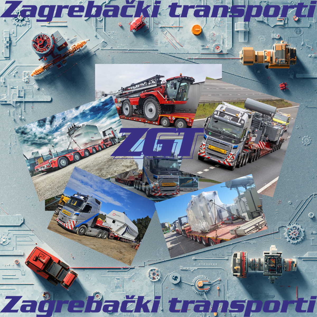 Vozač i kamion Zagrebački transporti na europskoj ruti